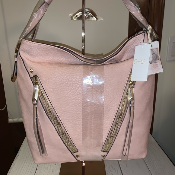 Jessica Simpson Bags Jessica Simpson Nicole Zip Powder Blush Hobo